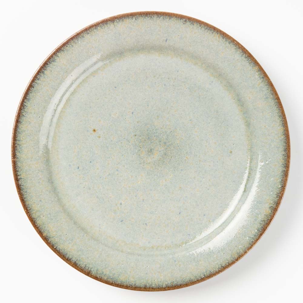 作家 工藤真人 淡青釉リム皿 M ¥4,180 大人の焼き物