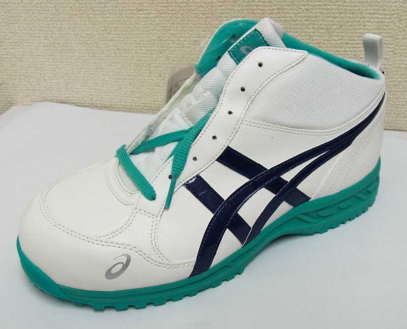 アシックス安全作業靴ミドルカット FIS35L 0149：ホワイト