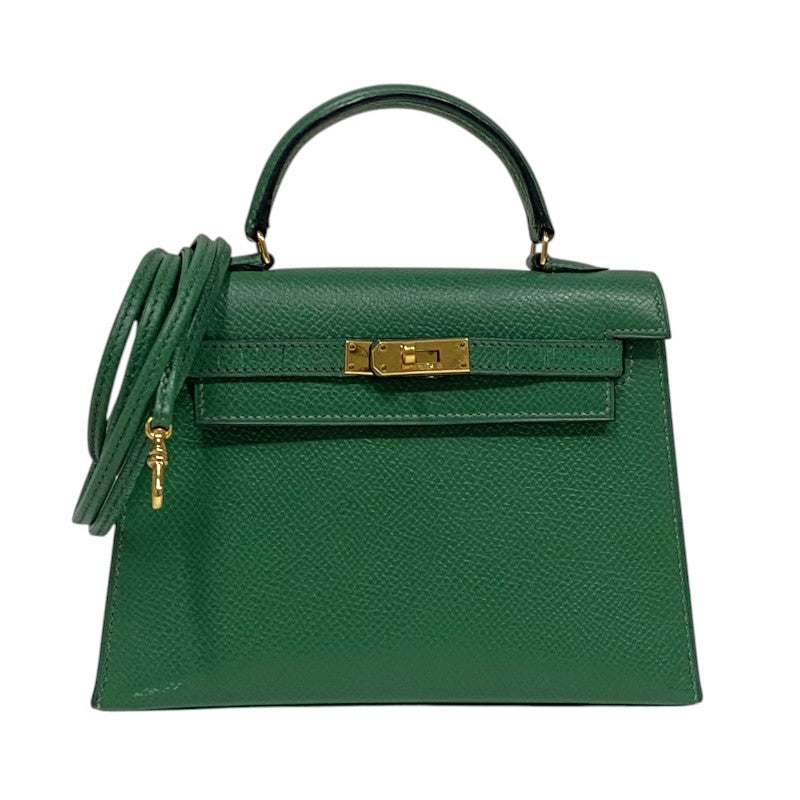 エルメス HERMES ミニミニケリー15 〇V刻 バンブー ゴールド金具