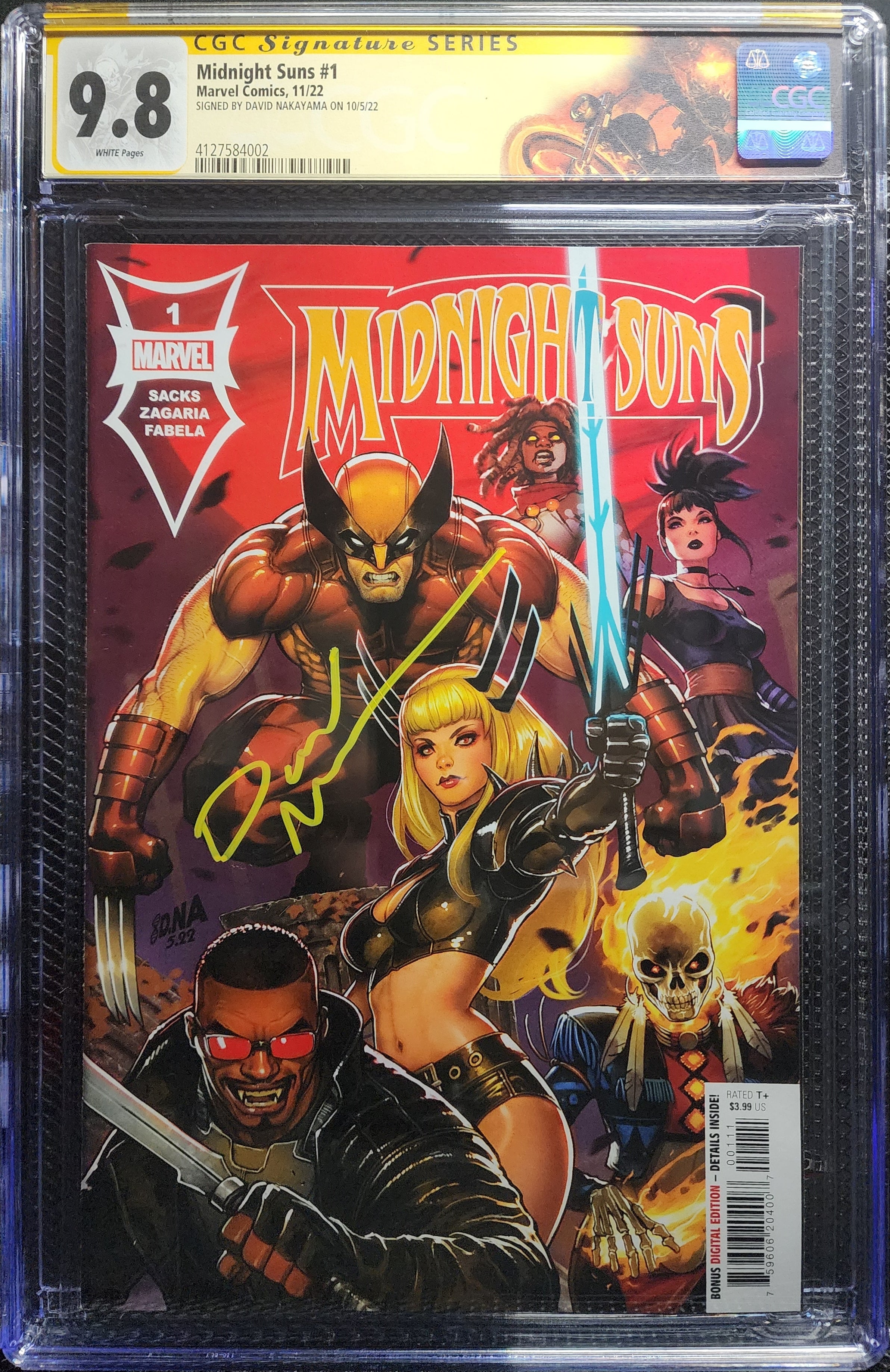 Midnight Suns #1 CGC 9.8 Signature Series (2022) – Far Out Comics