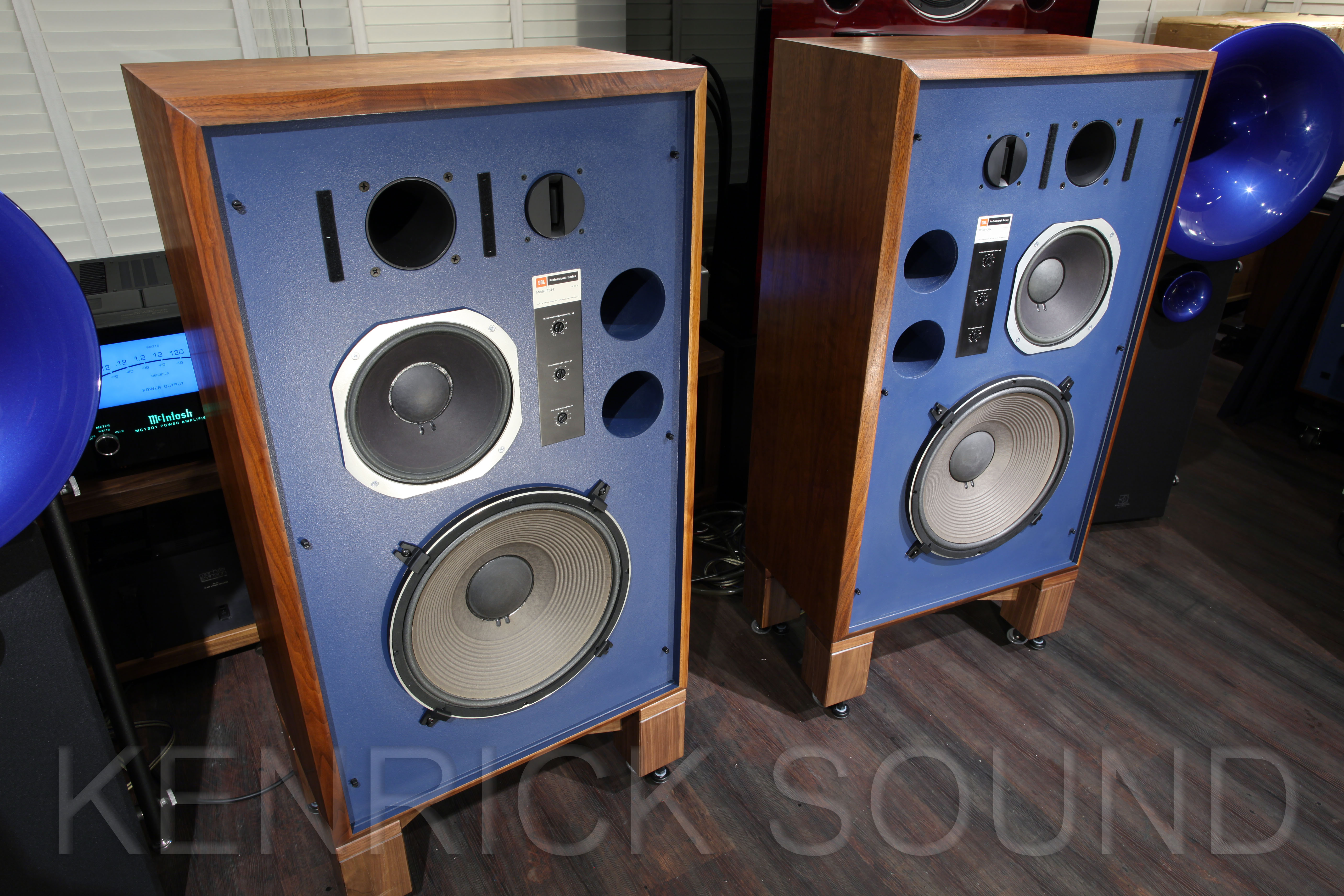 JBL 4344 豊かな音色 天然木キャビネット ブルーバッフル - ケンリック