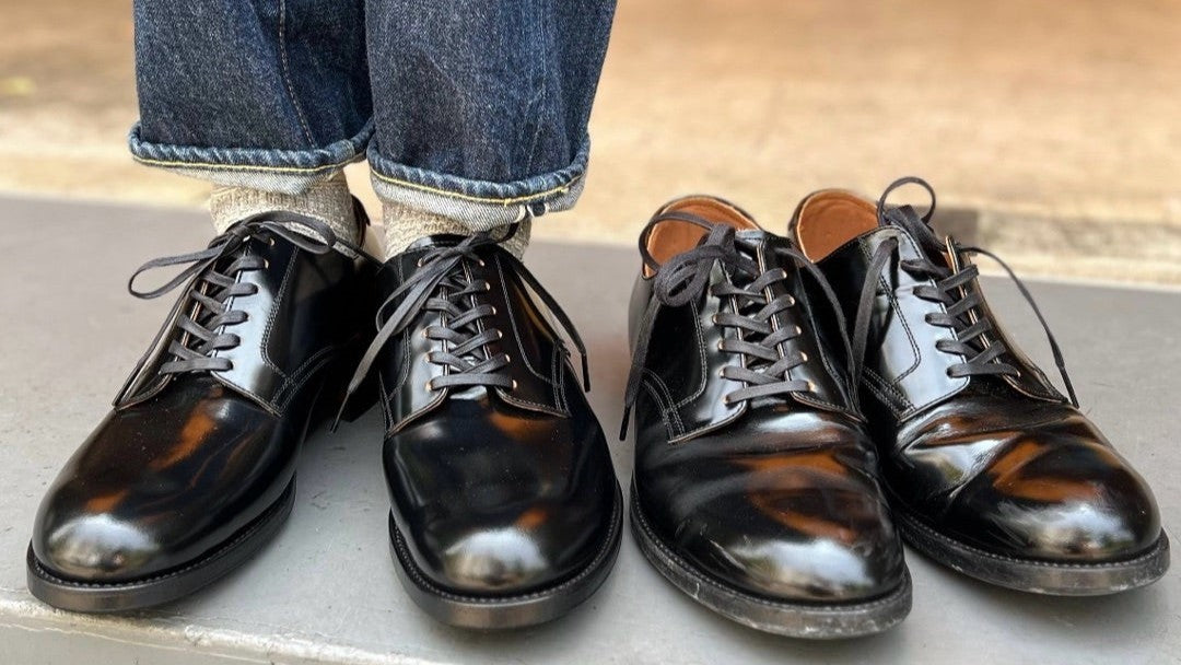 U.S.N41 Service Shoes経年変化（1か月）& ご予約商品 & 夏季休業の