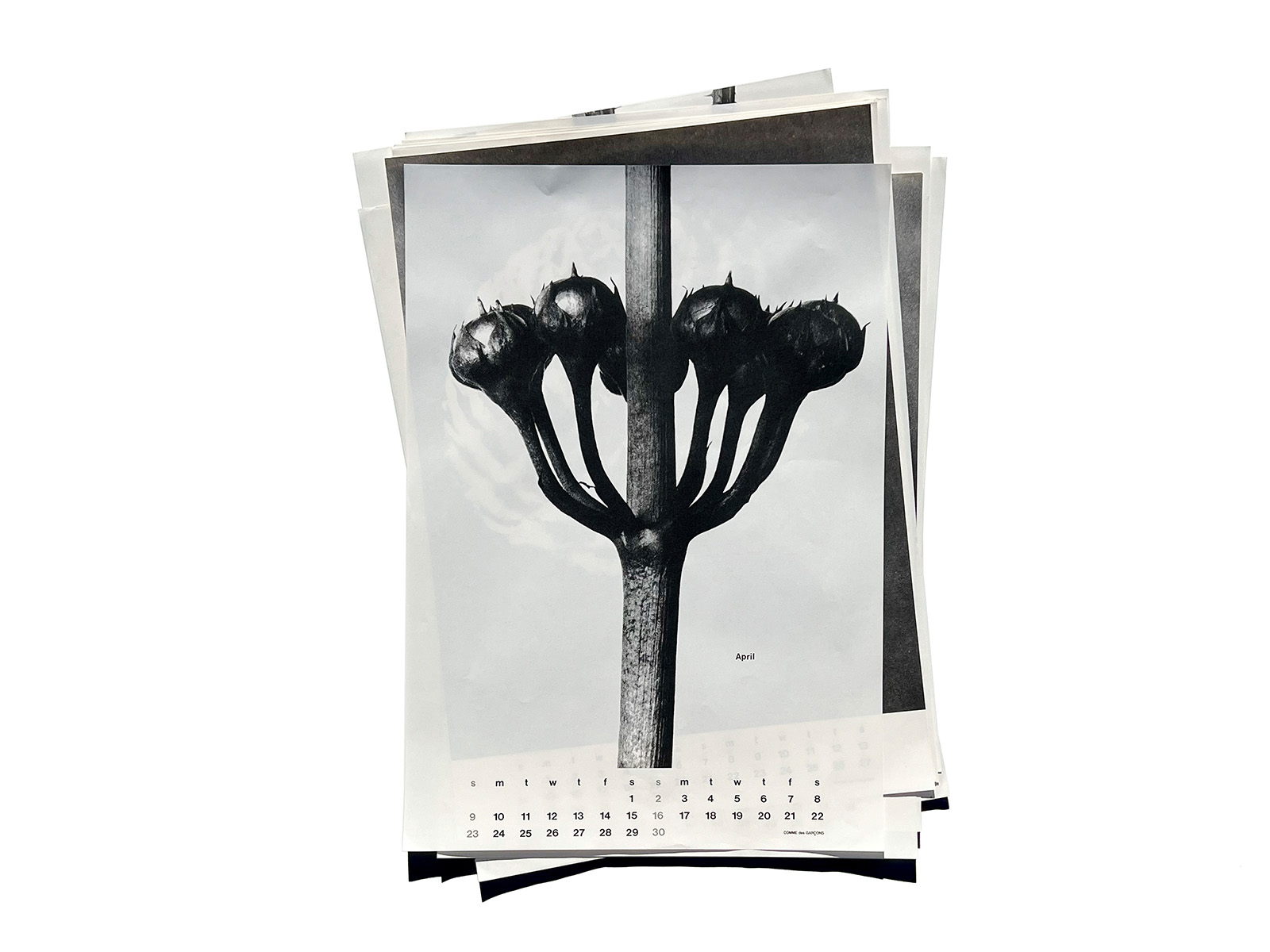 COMME des GARÇONS 1989 Calendar (Semi-Complete / January Missing