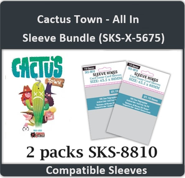 Cactus Town Board Game Compatible Card Sleeves - Sleeve Kings