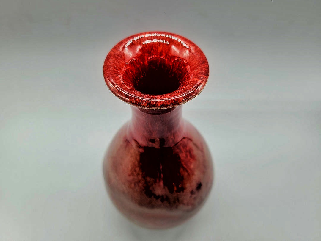 会津本郷焼 宗像利訓 朱彩花瓶 – SEIKADO