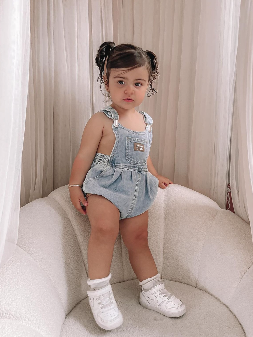 Bowie Bubble Romper - Fame Blue-6y final sale – Twin Collective Kids