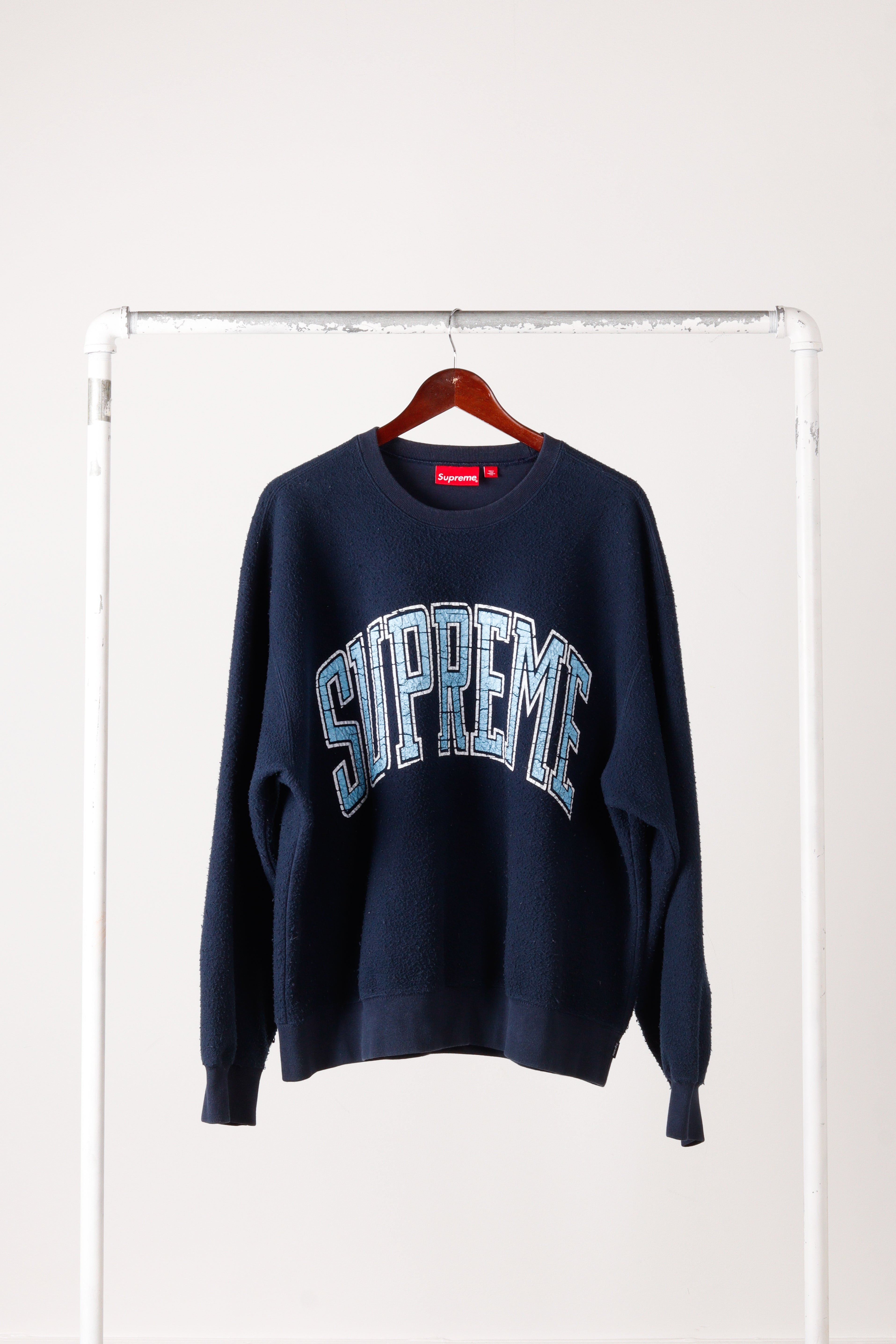 Supreme FW23 'Inside Out' Crewneck Navy (2023) – thepopup.com