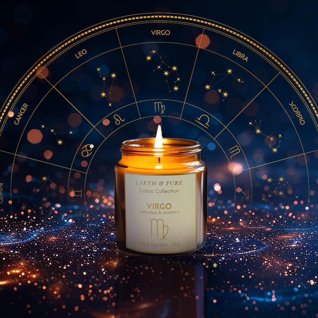 Earth & Pure｜Virgo - 乙女座｜フレグランスキャンドル｜ソイワックス