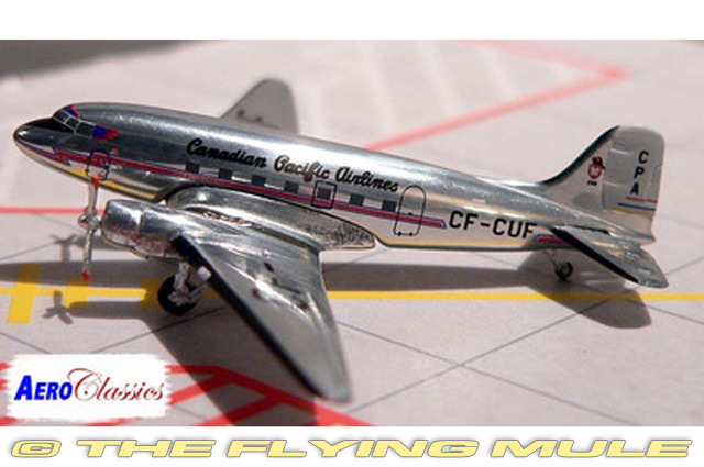 DC-3 1:400 Diecast Model - AeroClassics AL-ACCPA0210 - $34.95