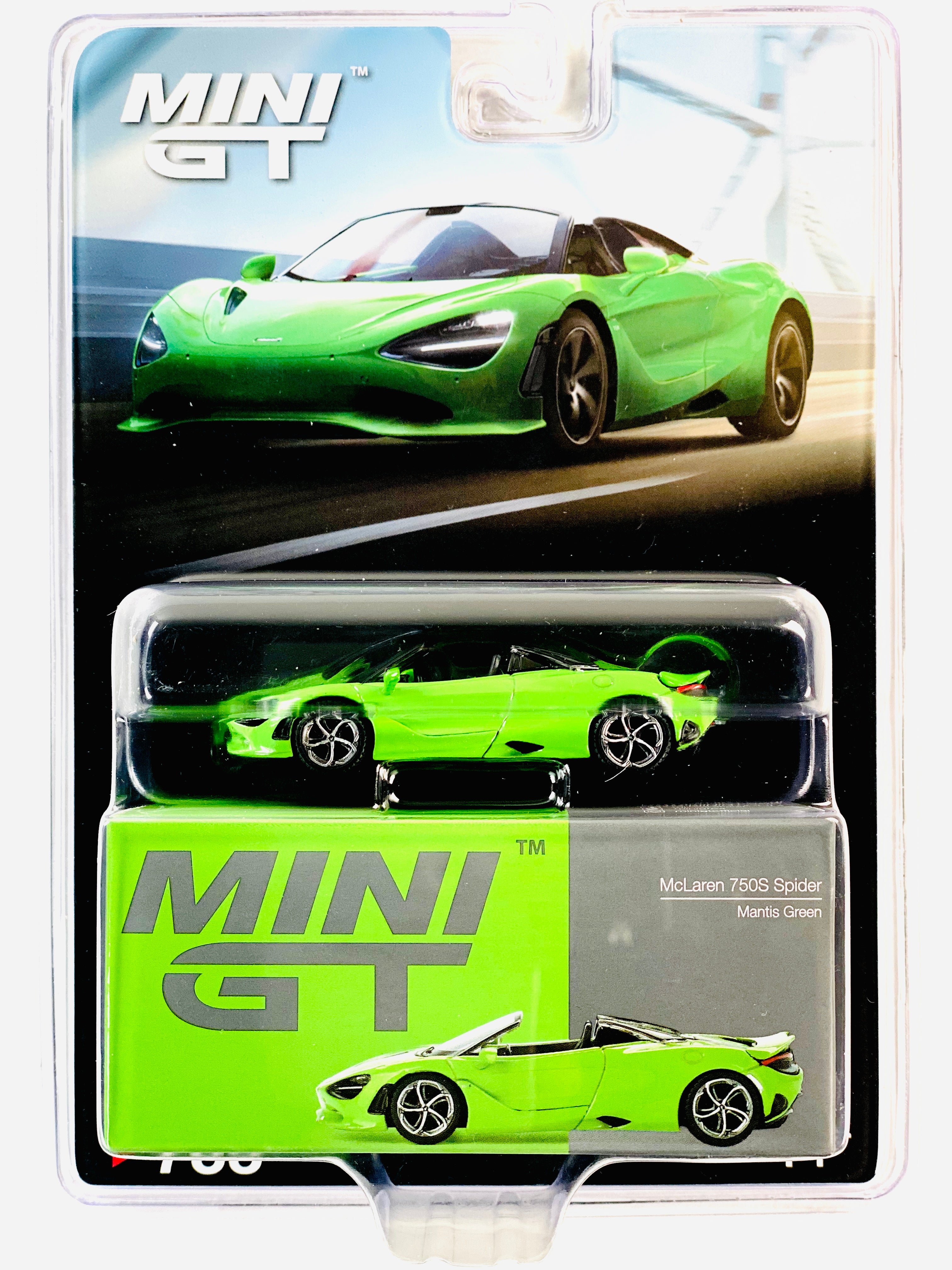 Mini GT Mijo Exclusive McLaren 750S Spider Mantis Green #783