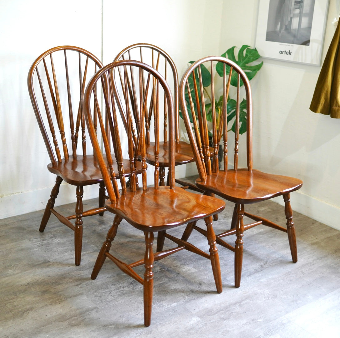 柏木工 フープバックチェア ウィンザーチェア ヴィンテージ 中古 椅子 木