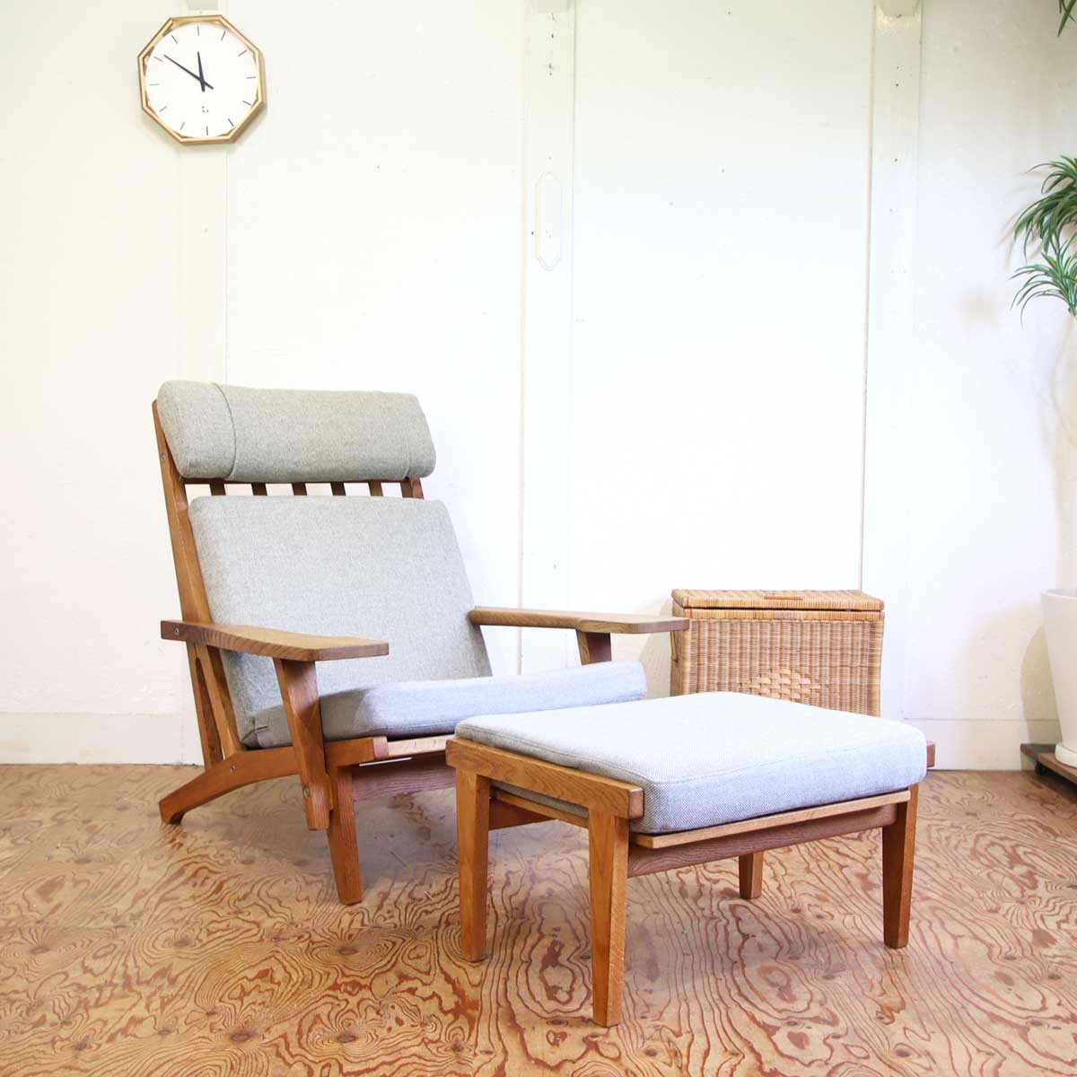 ゲタマ / GETAMA GE375 イージーチェア オットマン ウェグナー