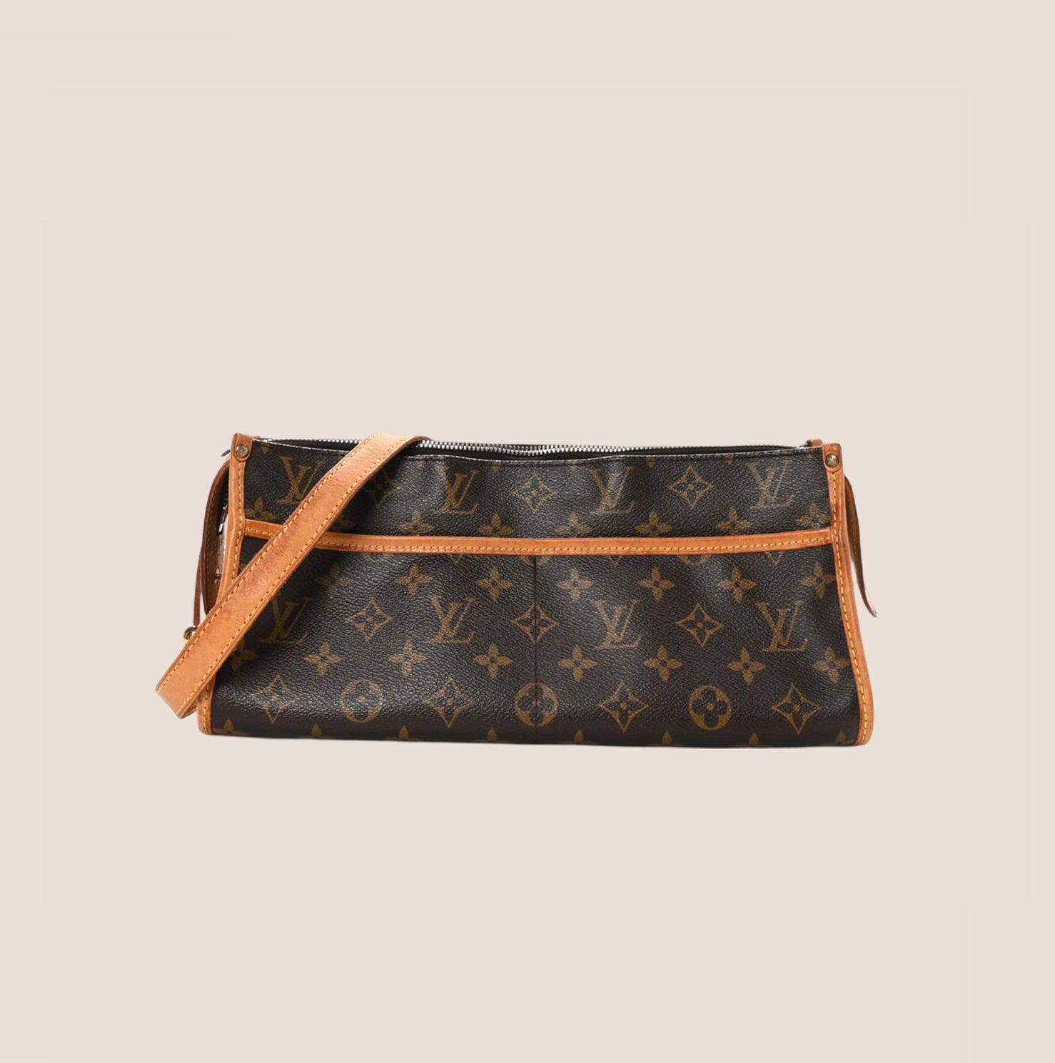 LOUIS VUITTON 2005 BROWN MONOGRAM POPINCOURT LONG BAG – RDB
