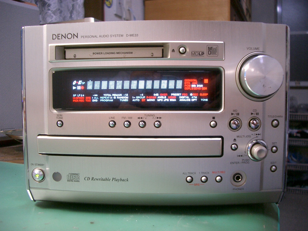 DENON MD/CDミニコンポ D-ME33の修理