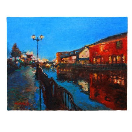 小樽運河／山口ミドリ｜アート絵画・販売通販WASABI(ワサビ)