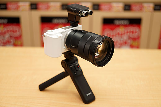 美品】Sony ZV-E10+電動ズームレンズ+シューティンググリップ＋SD 美品