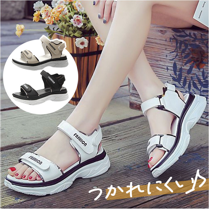 楽天市場】サンダル レディース 楽天 厚底サンダル スポーツサンダル