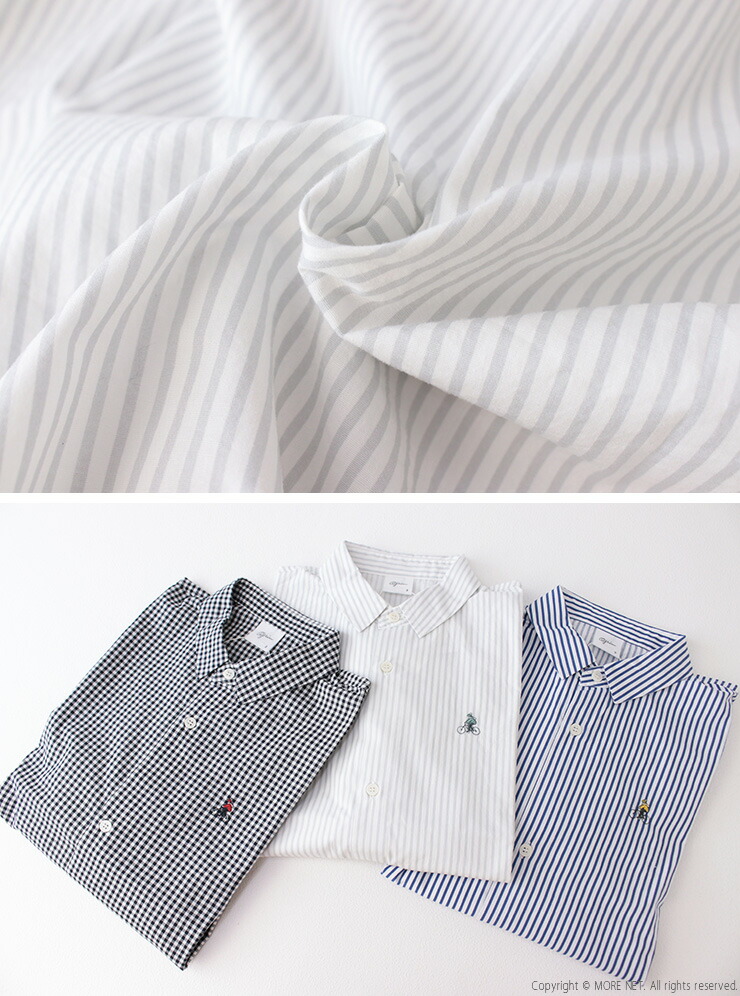 楽天市場】グリン grin ブロード自転車刺繍シャツ 8254T-018 長袖