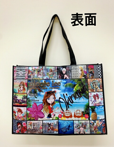 楽天市場】Nicole Lee ニコールリー ビニールバッグ エコバッグ