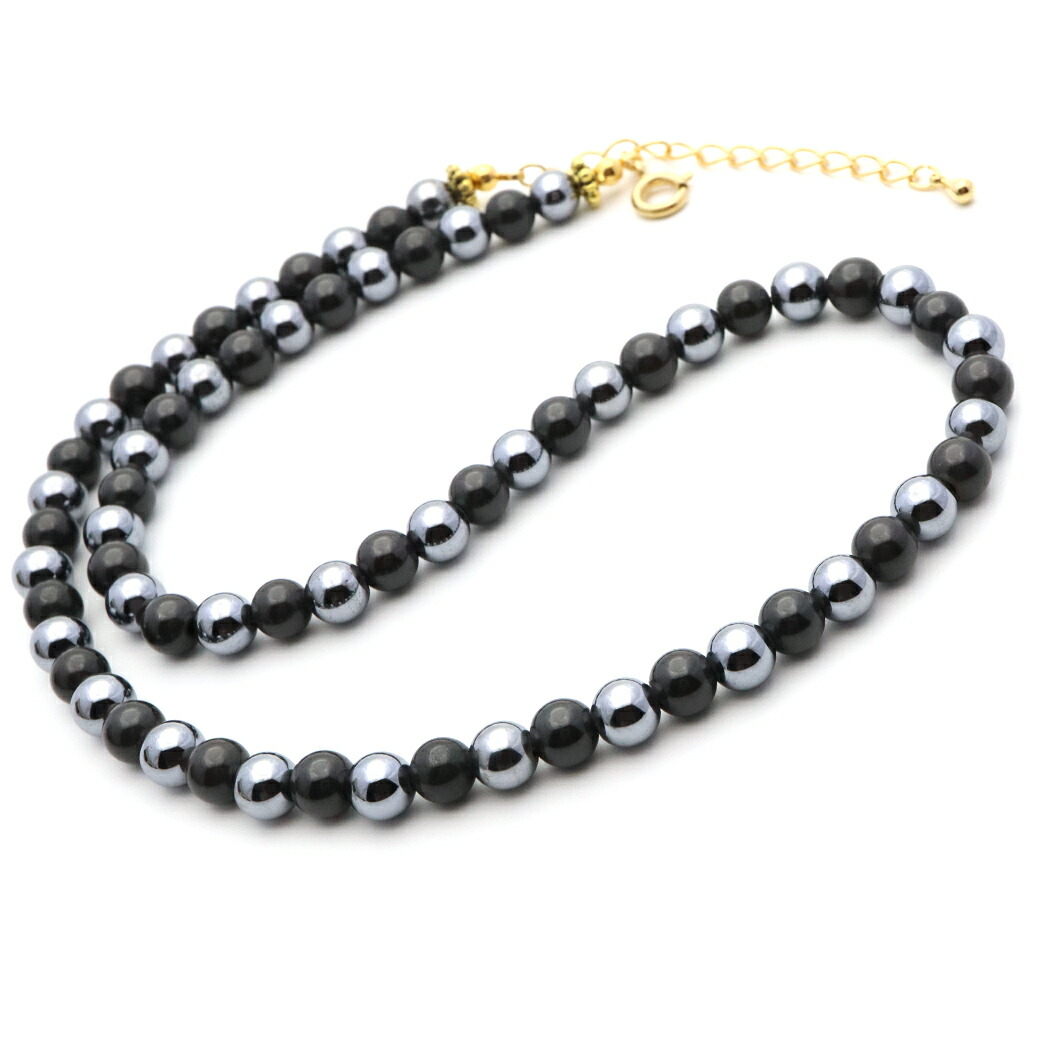 楽天市場】テラヘルツ鉱石 北投石 ネックレス ブラック 黒色 6mm 健康