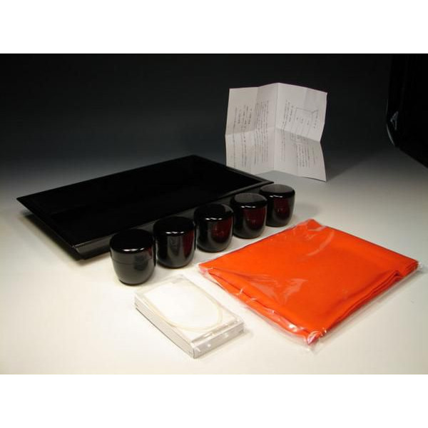 楽天市場】【茶道具 七事式】茶歌舞伎セット 表千家 袱紗朱色（棗