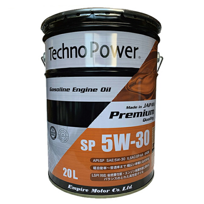 楽天市場】エンジンオイル 送料無料 Techno Power テクノパワー 5W-30