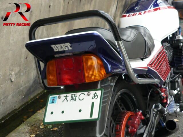 楽天市場】HONDA CBX400F 極太ゴム巻きワイドタンデムバー