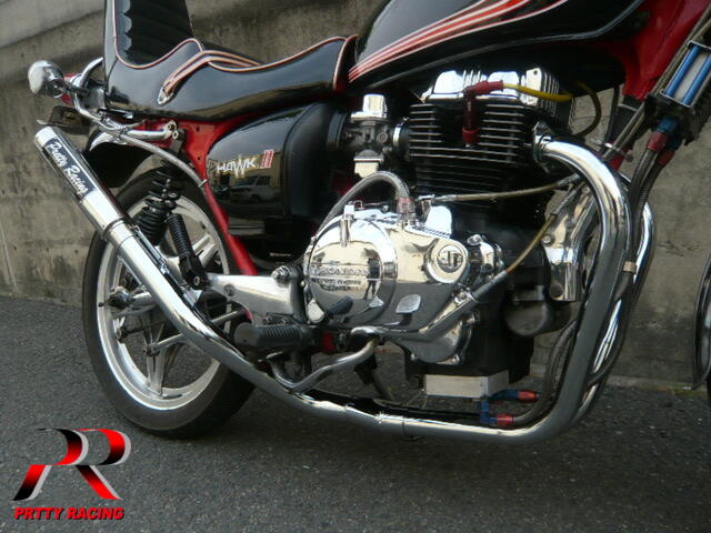 楽天市場】HONDA CB250T CB400T ホーク2 極 UPタイプ マフラー 50.8π