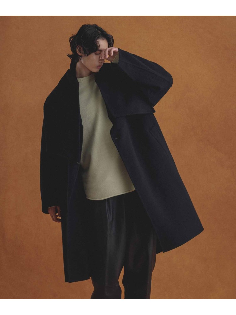 楽天市場】カシミアブレンドウール リバーセミダブルコート＜マフラー