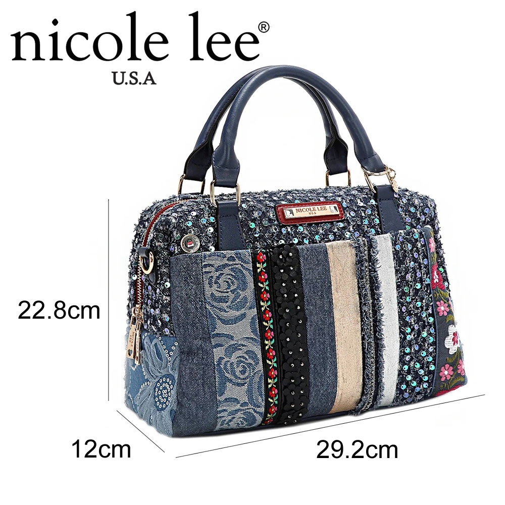 楽天市場】数量限定 NICOLE LEE ニコールリー JS17051 パッチフラワー