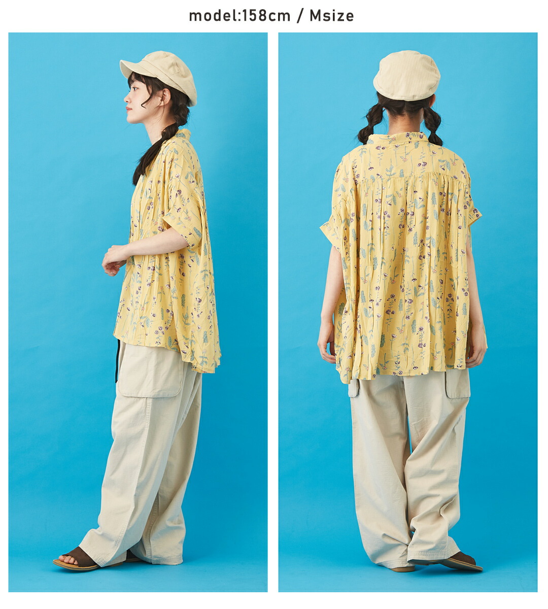 楽天市場】花柄ブラウス / cube sugar evo. (キューブシュガーエボ