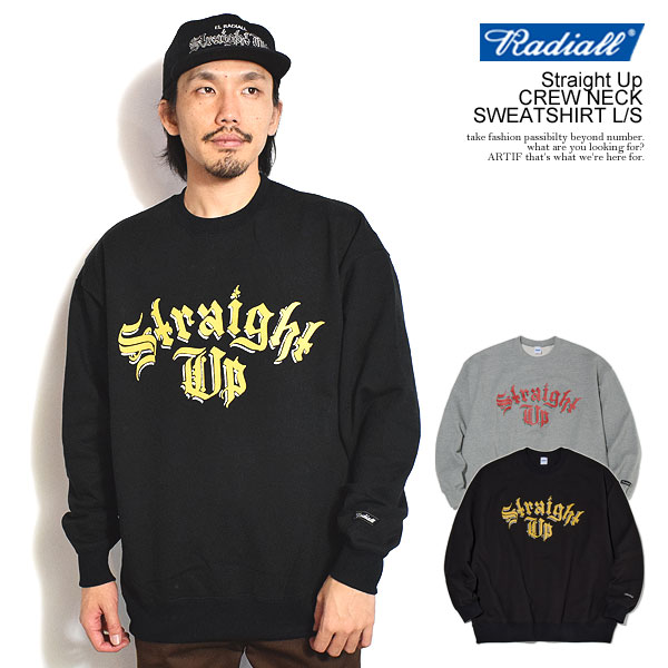 楽天市場】RADIALL ラディアル Straight Up - CREW NECK SWEATSHIRT L