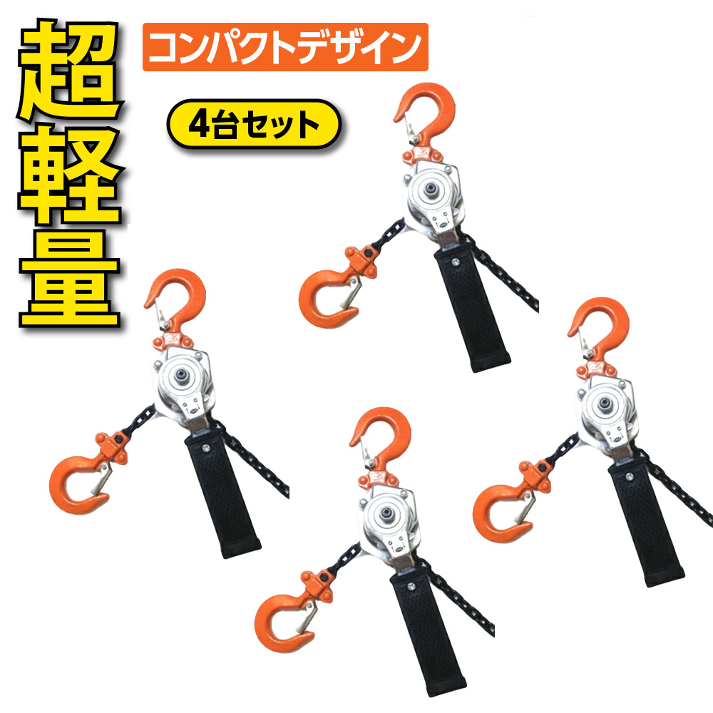 楽天市場】【ベスト・アンサー公式】レバーホイスト 0.25t V2 250kg 4