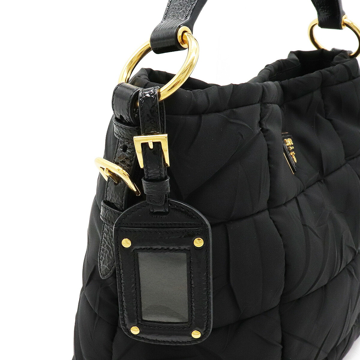 楽天市場】【バッグ】PRADA プラダ キルティング ハンドバッグ