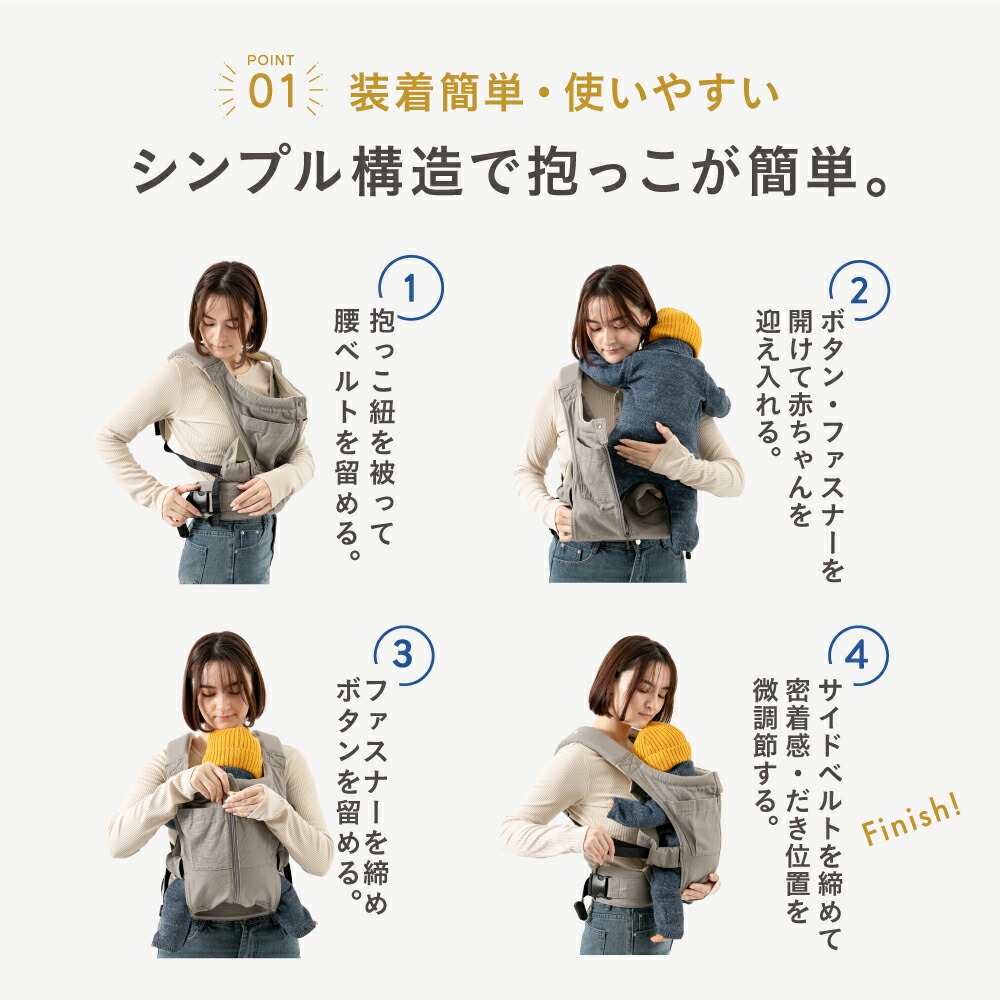 楽天市場】【アウトレット 訳アリ】キューズベリー 抱っこ紐 NICO 日本