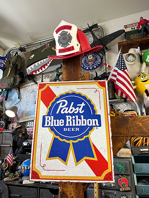 楽天市場】パブスト ブルーリボン ボトルラベル ブリキ看板 アメリカン