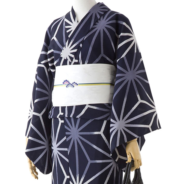 楽天市場】撫松庵 麻の葉 古典柄 紺地 濃紺 ネイビー グレー セオ