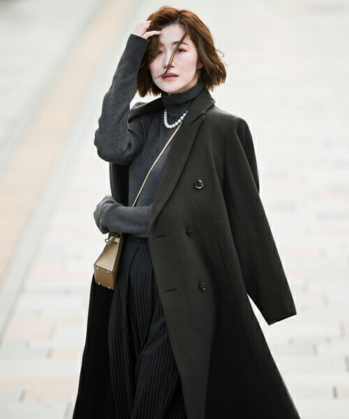 楽天市場】【日本生地】レディース ロングコート ウールコート