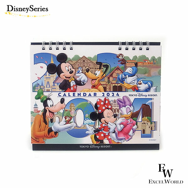 楽天市場】zq ディズニー 2024 卓上カレンダー ミッキー＆フレンズ