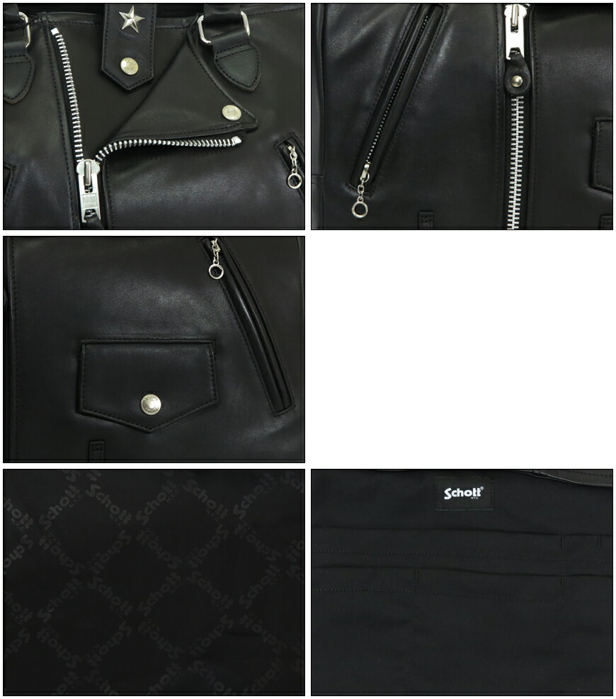 楽天市場】ショット Schott レザー ライダース トートバッグ 牛革