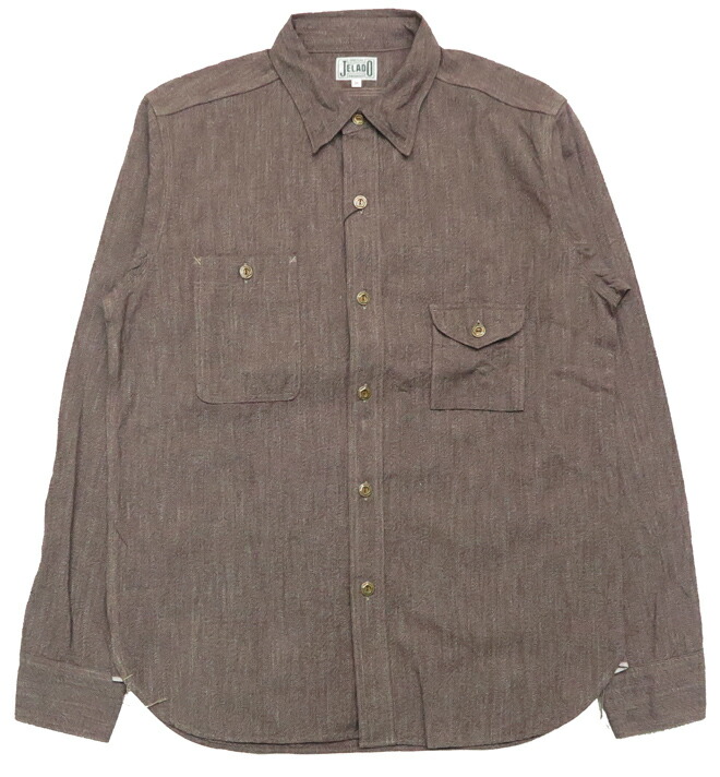 楽天市場】JELADO ジェラード 長袖 スモーカー シャツ 撚り杢
