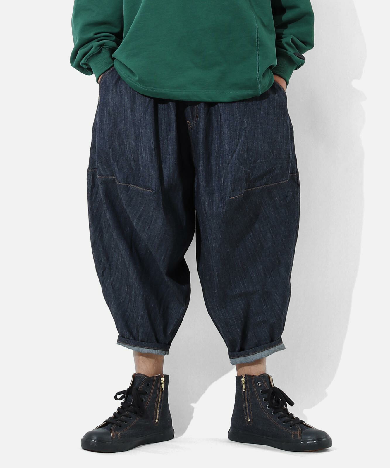 楽天市場】LELAX by 児島ジーンズ バルーン パンツ 2 ストレッチ