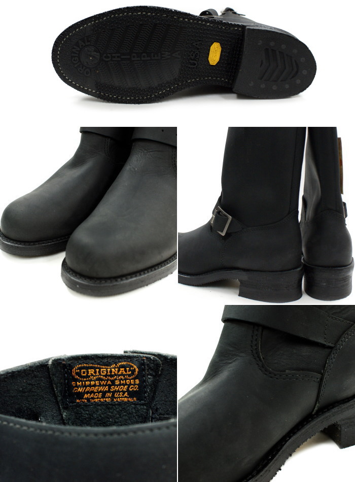 楽天市場】○○ チペワ エンジニアブーツ CHIPPEWA 4363BLK 1940 11