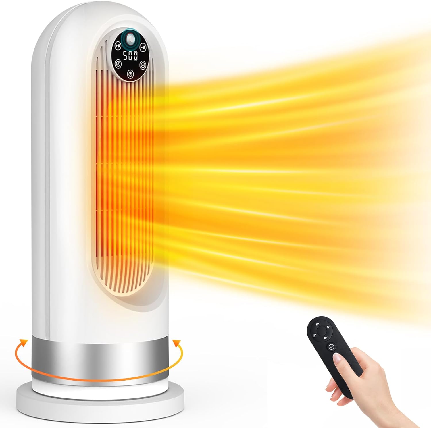 楽天市場】電気ヒーター ファンヒーター セラミックファンヒーター 人