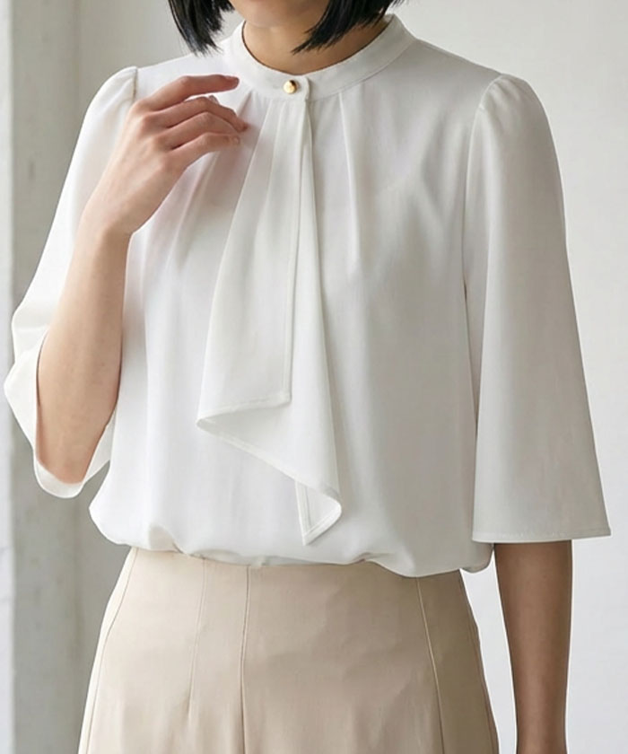 楽天市場】クーポンで最大30％OFF□ フレアブラウス スカーフタイ