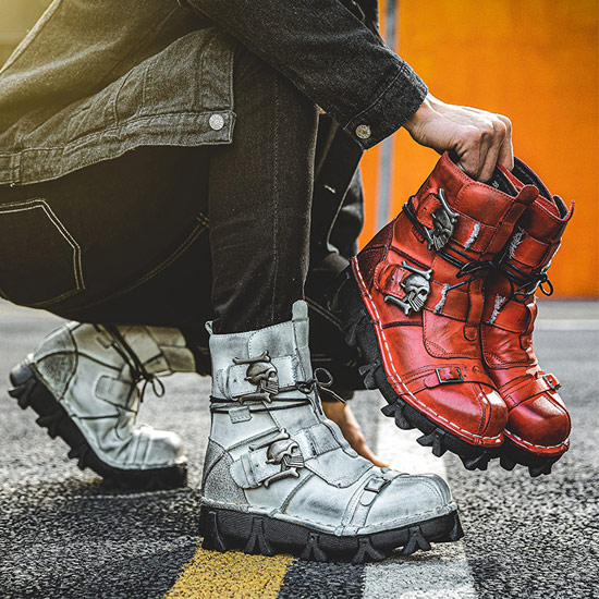 楽天市場】エンジニアブーツ メンズ ハイカットブーツ 本革 レザー