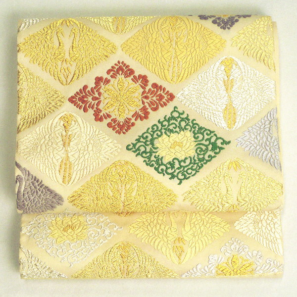 楽天市場】正絹袋帯 山口弘躬〔菱取御印文〕奏美匠 皇室御用 伊勢神宮