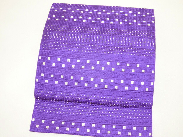 楽天市場】紋八寸名古屋帯 本場筑前 博多織 黒木織物謹製 博多帯 紫地