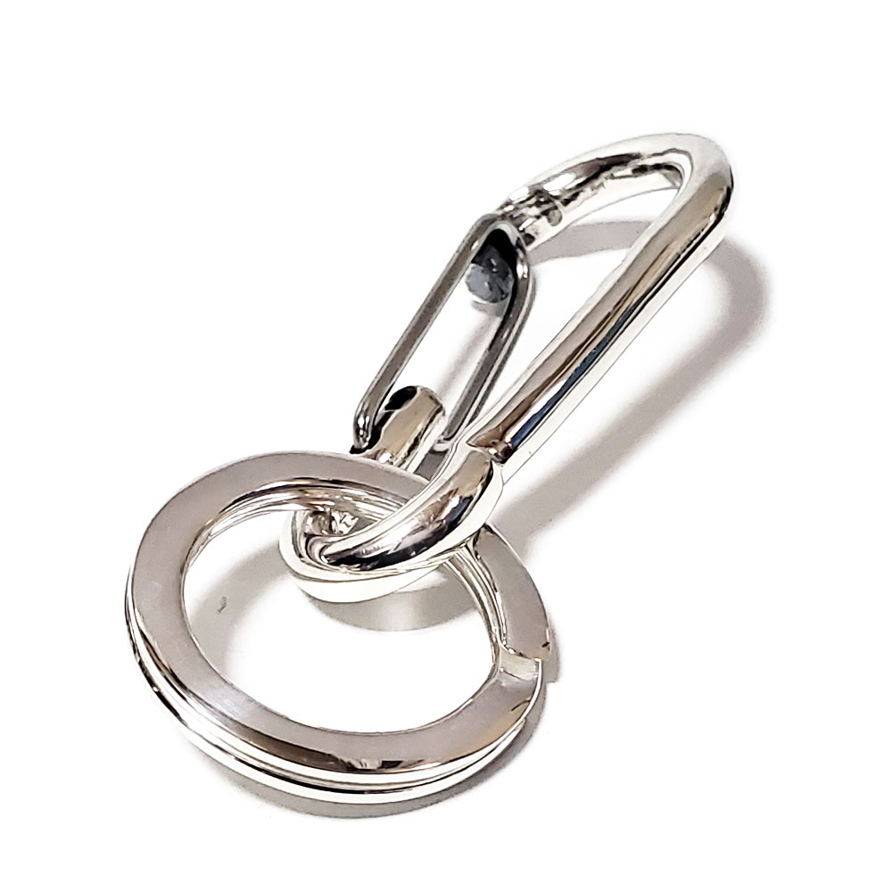 楽天市場】シンプルスタイル 49mm シルバー925 カラビナ キーホルダー