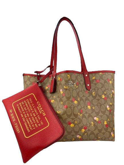 楽天市場】コーチ リバーシブル トートバッグ 肩掛け PVC×レザー